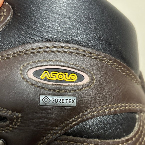 Asolo Dark Brown Men's TPS 520 GV EVO Leather Hiking Boots with Vibram soles - Picture 4 of 9